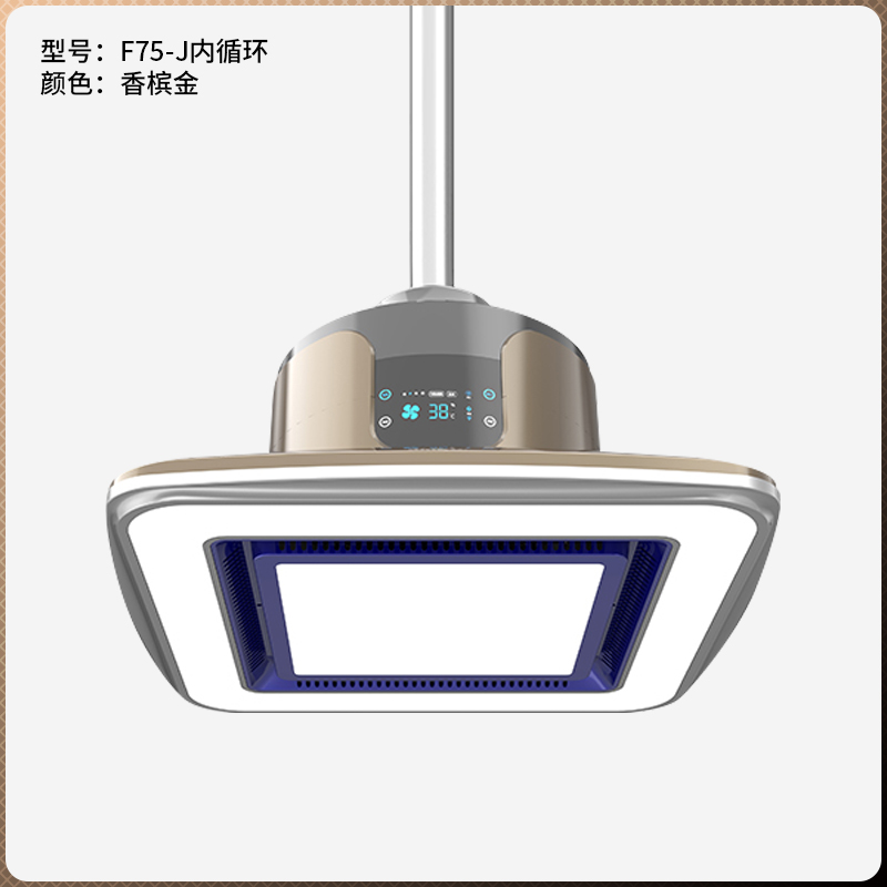 內(nèi)循環(huán)智能煙霧感應(yīng)吸煙燈F75-J